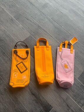 3 Veuve Clicquot Champagne Insulated Tote Bags